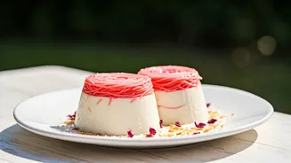 Rose Vermicelli Custard & Coconut Panna Cotta: A Summer's Dream Dessert