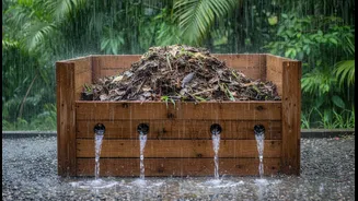 Monsoon Compost Needs Drainage without Losing All the Moisture