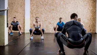 Do these squat holds for lower body strength