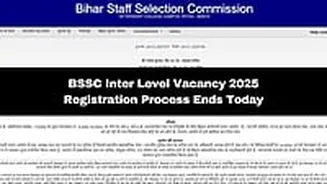 BSSC Inter Level Vacancy 2025: Registration Window Closes Today At bssc.bihar.gov.in; Check Details Here