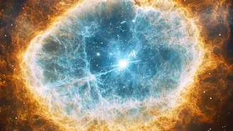 NASA's Lion Nebula Image Traces a Star's Final Stage Centred on a Hot White Dwarf