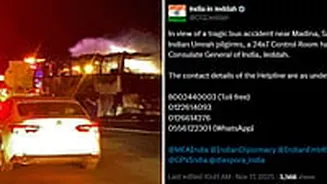 Saudi Arabia Bus Tragedy: Telangana Government, Indian Embassy Release Emergency Helplines As Dozens Of Indian Pilgrims Going To Mecca Feared Dead