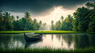 Kerala Backwaters Hit Peak Scenic Vibe Via Southwest Monsoon