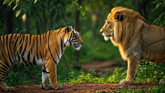India Is Earth's Only Wild Lion-Tiger Country