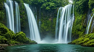 Monsoon Waterfalls Start Cascading Down Ancient Rock Cliffs In Lonavala