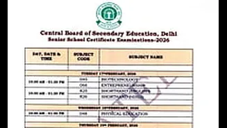 CBSE Releases Revised Class 12 Board Exam Timetable 2026; Check Full Schedule Here