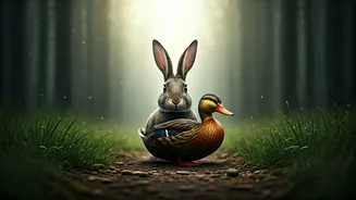Rabbit or Duck? Your First Glimpse Reveals Your Emotional Spectrum!