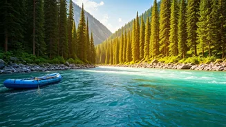 Rafting And Camping Peak In June Across Serene Kasol