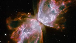 NGC 2392 Gets Its Clearest Infrared Portrait from Webb Centred on a Hot White Dwarf