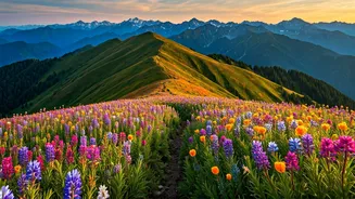Peak Bloom Season Transforms Himalayan Ridges Into Living Canvas