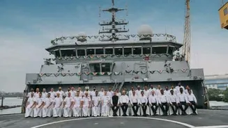 Indian Navy receives Nipun deep sea rescue ship from Visakhapatnam