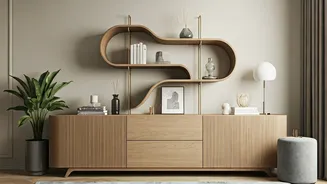 Scalloped Shelving Units Combine Vintage Aesthetics With Modern Geometric Storage