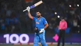 Rohit Sharma becomes first player with 650 international sixes: Stats