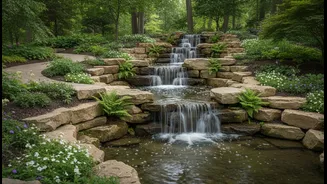 Decorative Stones Can Hide Pump Hardware and Complete the Waterfall Look