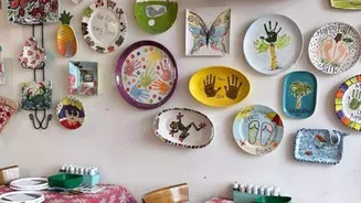 Use ceramic plates to revamp your walls