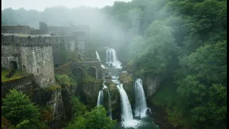Historic Fort Trails That Come Alive With Mist, Clouds And Waterfalls