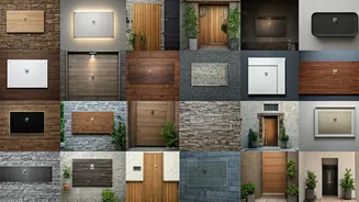 25 Name Plate Designs: Elevate Your Home's Entrance!