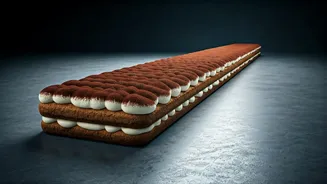Record-Breaking Tiramisu: A 1,445-Foot Italian Masterpiece Achieves Guinness World Glory!