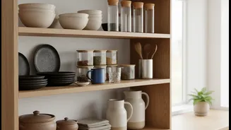 Open Shelves Need Editing If They Slow Cleaning And Collect Grease