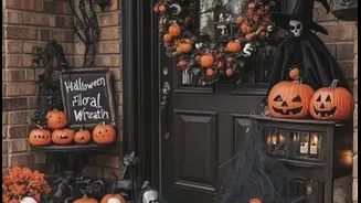 Happy Halloween: Sustainable Scares - Zero-Waste Decor Using Leaves, Paper, Cloth, and Light