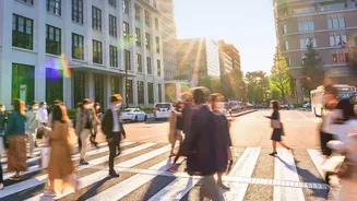 Check Pavements, Crossings and Traffic before the Walk