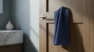 Do Not Hang Wet Towels over Doors That Need to Close