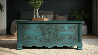 Upcycled Vintage Chest Tables Dominate Modern Interior Design Content Feeds