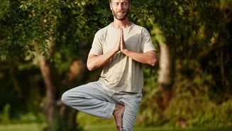 Tree Pose Variations In Yoga: Basic One-Leg Balance Practice