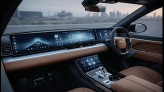 An All-Screen Cabin Brings A More Digital Feel To Land Rover’s EV
