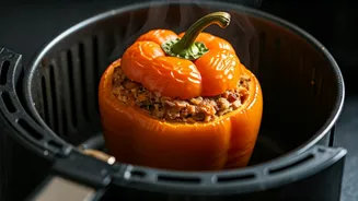 Stuffed Bell Peppers Become Faster With An Air Fryer