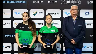 Brasil conquista dois ouros no WTT Youth Contender de São José