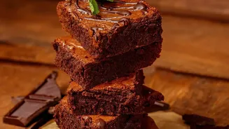 Chocolate Chips Add Pockets Of Melted Chocolate To Eggless Brownies