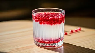 Coconut & Pomegranate Juice: A Refreshing Start