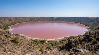 Why Maharashtra's Lonar Lake Can Shift From Green to Pink