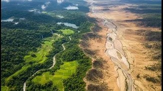 Satellite Water Records Help Compare One Season with Another