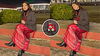 'You Are My Hero': Bhumi Pednekar Honours Her Mother In Red Assamese Look With Her Paratrooping & Republic Day Medals