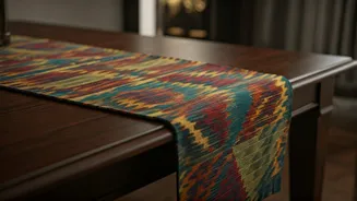Woven Wonders: Crafting Exquisite Kente Cloth Table Runners for a Touch of Culture