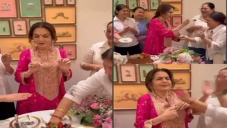 Nita Ambani celebrates 61st birthday with heartwarming surprise from staff at Jamnagar residence | WATCH