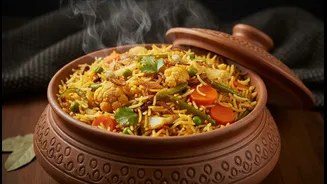 Layered Spices Make Vegetable Biryani the Most Elaborate Option Here