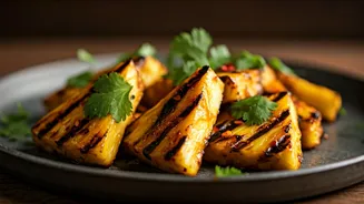 Chef Sanjeev Kapoor's Zesty Air Fryer Tandoori Pineapple Chaat Recipe Revealed!