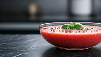 Beat The Heat With Chilled Watermelon Basil Seed Gazpacho