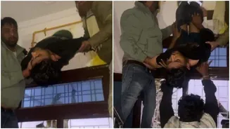 Video: Rajasthan thief gets stuck in kitchen vent during robbery