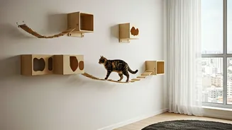 High Rise Cat Parents Add Multi Level Wall Bridges