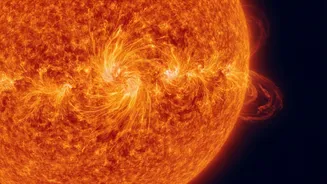 NASA's Sharpest Visible-Light Sun Image Highlights City-Sized Plasma Swirls