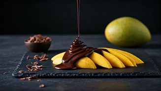 Make Gourmet Sweet Dishes Blending Langra Mango With Chocolate Drizzle