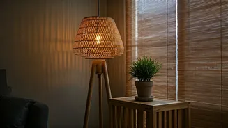 Brighten Gloomy Monsoon Living Rooms Using Moisture-Resistant Bamboo Fixtures