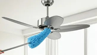 Dust-Free Heights: Effortless Ceiling Fan Cleaning Without a Ladder