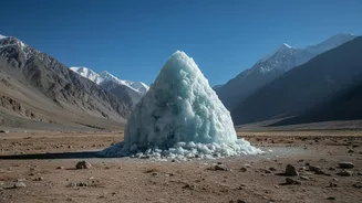 Himalayan Water Conservation: How Ladakh’s Ice-Stupa Structures Secure Village Farming Supplies