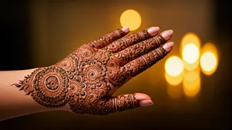 Priyanka Celebrates Karwa Chauth with Mehendi