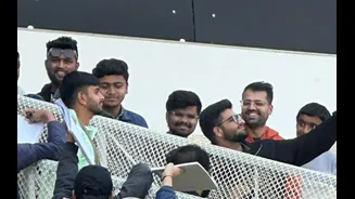 IND vs NZ 2026: CSK fans surround Adithya Ashok for selfies ahead of Rajkot ODI